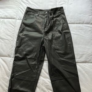 BLANKNYC Vegan Leather Straight Leg Pant